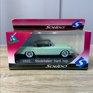 SOLIDO SIXTIES - STUDEBAKER HARD TOP - #4522 DIECAST 1:43 + BOX - MADE IN FRANCE